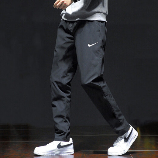 耐克（NIKE）裤子男士夏季透气薄款梭织冰丝长裤速干运动裤男 dm6627-010/透气轻薄速干/假一 均码 s
