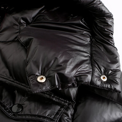 New Year's shiny men's down jacket men's jacket thickened warm brand new winter style black L 110-130Jin [Jin equals 0.5 kg]