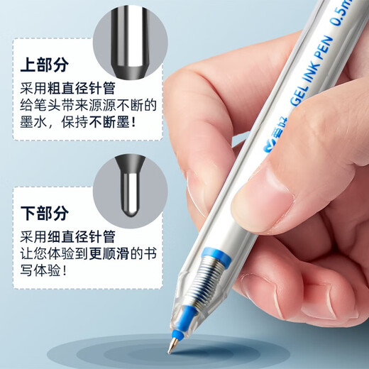 Hobby GP2691 FRAGE PIST PEN Spezial St. Stift Press Press Neutraler Stift Schnell trocken glatte Schüler Verwenden Sie 0,5 mm Signature Wasserstift Hochwertige Ins Einfache kleine weiße Stift GP2691 Schwarz 4 Kristallblau 4 rot 4