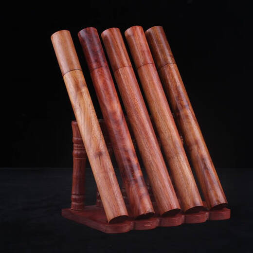 Miaopule incense cartridge incense box incense tube Vietnamese rosewood incense barrel household wooden agarwood lying incense cartridge incense box solid wood sandalwood long rosewood 10g empty barrel
