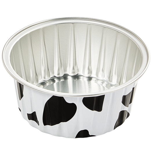 YOUQIN Air Fryer Special Tinfoil Bowl Home Oven Baking Cake Mold Thickened Food Grade Aluminum Foil Box Thickened 15 Cows + Gold + Light Blue