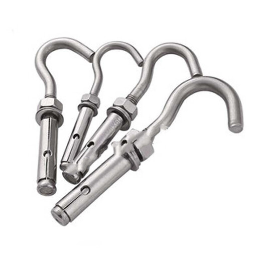 
E-Chen expansion hook 304 stainless steel national standard anti-fall net lengthened explosion with hook pulling screw M6M8M1012 M12201 standard hook/1 piece