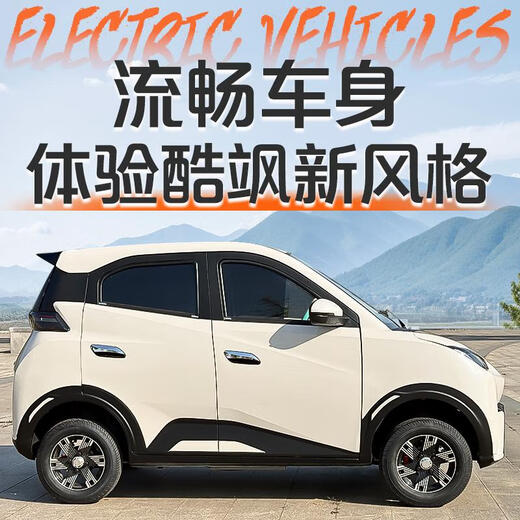 Xingpeng Haiou's new four-wheel electric vehicle small household ladies' scooter petrol-electric air-conditioning new energy four-wheel battery vehicle lithium battery flagship 60V200 type + heating and cooling air conditioner