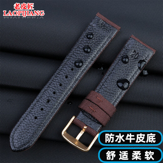Adaptation Jinggong No. 5 Water Ghost Canned Nylon Canvas Watch Strap Xizhi City Photo Kinetic Energy BM847 Tianmeishi Haigu Military Watch Strap Men Blue-Steel Pin Cuff 21mm