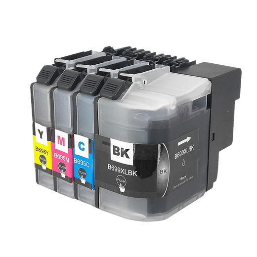 Mengxiang Bruder MFC-J2320 Tintenpatrone MFC-J2720 Tintenpatrone LC699 695 Ink Patrone LC695XL Tintenpatrone Blau C [1300 Seiten]