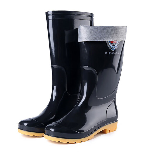 Botas de lluvia de tubo alta de pinzhide al aire libre botas de agua resistentes al desgaste al aire libre no son fáciles de resbaladizo zapatos de goma resistentes al agua 42