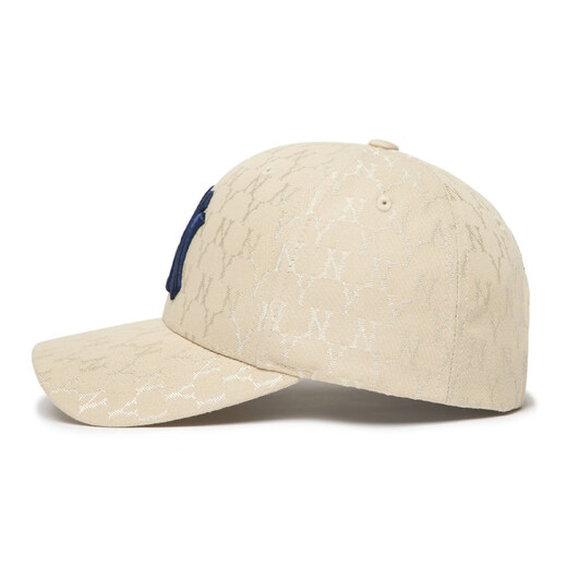 Mlb letra bordado logo algodón de béisbol béisbol pareja estilo beige b (única talla) caja de regalo