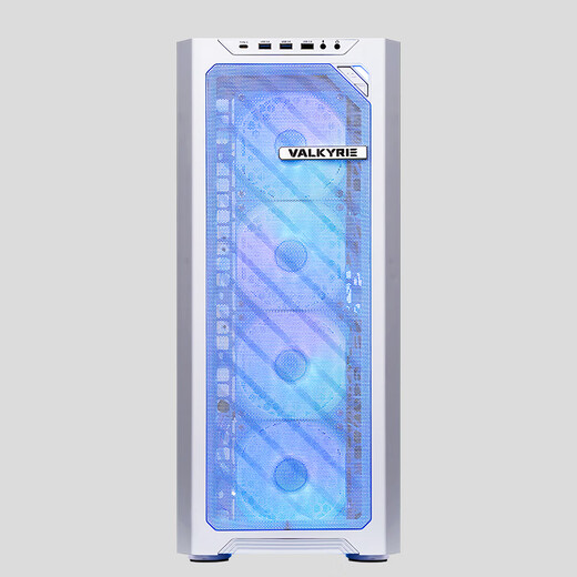 瓦尔基里(VALKYRIE）ONE VK01-W 白色 全塔强化散热台式电脑机箱 支持480水冷 TYPE-C接口 多风扇位