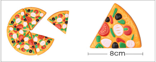 
Ha Fanyou Children's House Playing Toys Cut Simulated Kitchen Toys Cut Pizza Hamburger Cherry French Fries Coke Cake 57-piece set