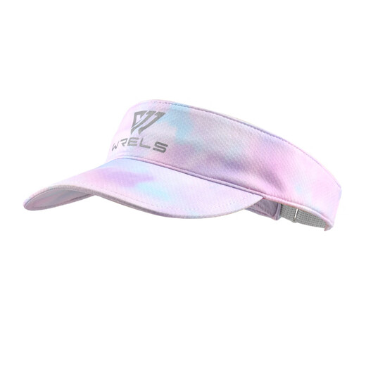 Wrels Running Hat Marathon vide haut chapeau transpiration-Absorbant Cross-Country Running Sun Protection Chapeau pliable hommes et femmes Chapeau de sport d'été [Story Absorption Style] Encre bleu rose