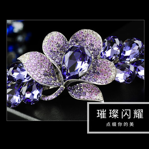Sangma Lily Flower Hairpin High-end Horizontal Clip Spring Clip Hairpin Hair Accessory Birthday Gift Teacher's Day Gift Practical