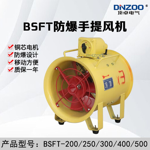 Dingzhuo Electric BSFT-200/250/10 explosion-proof portable exhaust fan order notes 220V or 380V 300 air duct 5 meters