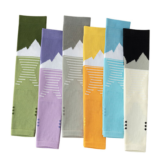 Zhiyue Sports Pressure Socks Women's Professional Fitness Running Jump Rope Over-the-Knee Socks Cover Knee-Protective Yoga Slim Leg Calf Socks Purple One Size