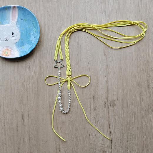 Handmade one-thread sexy beaded thong masturbation underwear sexy pearl transparent pants private massage 00 yellow