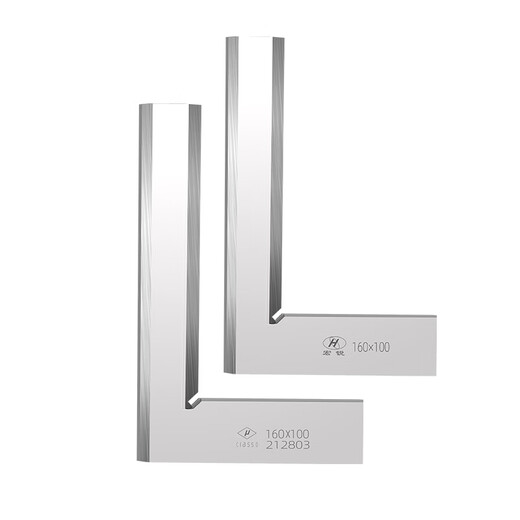 Shanghai medium-volume Hongrui blade square high-precision 90-degree right-angle ruler industrial-grade square ruler thickened 50*32mm (economical and applicable)