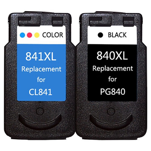 Fumei Adecuado para Canon MX538/478/528/518/458/438/398/378 Cartucho de tinta de tinta Cartucho de tóner 840XL-841XL Juego de colores negros de gran capacidad 1100 Páginas