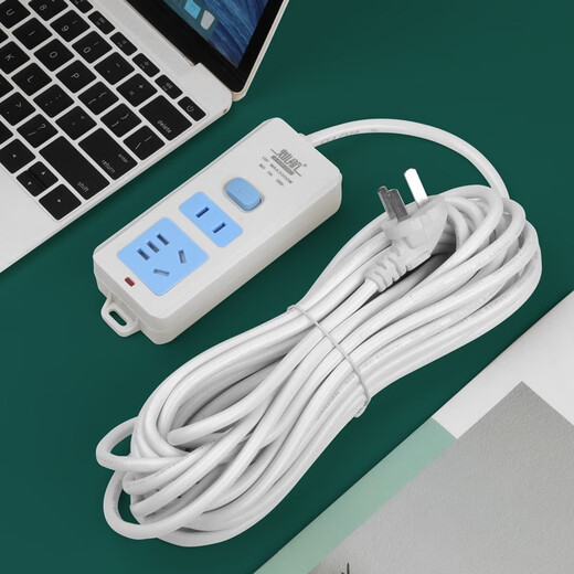 纯铜插座板插排带线排插长米拖线板接线板家用多孔插板长线插线板 单排 : 2位插座【7孔】总开关 加粗【4.8米】线