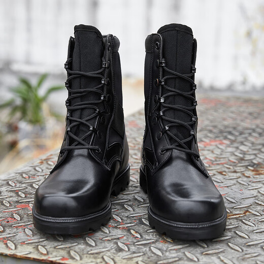 Congren nouvelles bottes de combat ultra-légères pour hommes été respirantes antidérapantes imperméables absorbant les chocs bottes d'entraînement montantes bottes tactiques d'extérieur escalade embout en acier semelle en acier style 44