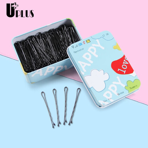 Youjia UPLUS wavy hair clips, 205 pieces, invisible, broken hair clips, hair clips, small black clips, hair clips, side clips