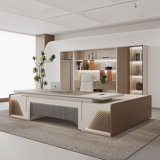 Boss table simple modern executive desk high-end executive desk table and chair combination new Chinese style light luxury single manager table 1.8 meters boss table