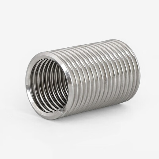 Bingneng 304 stainless steel American wire screw sleeve British thread protective sleeve thread repair braces screw sleeve wire sleeve 5/16-24*1D 10 pieces