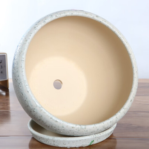 
Yue'e flower pot split with tray, very simple indoor, desktop, home-use green ivy thickened flower pot, 1098 large size