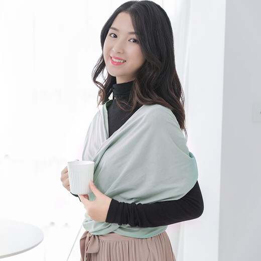 百利美抱娃神器婴儿背带前抱式日韩潮流新生儿宝宝背巾夏季透气简易轻便 百利美婴儿背带背巾【薄荷绿】 大号L码