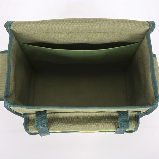 Qiao Shiqian backpack tool bag large backpack multi-functional repair canvas woodworking thickened wear-resistant portable installation electrician bag non-fading double shoulder large length 40 width 20 height 40cm thickened non-fading