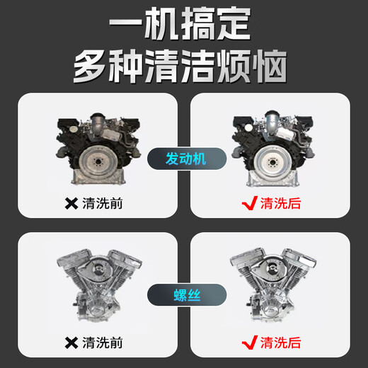 洁贝智工业级超声波清洗机大功率清洗器商用级汽修五金除油污大型清洁器 JB1048: 175L/2880W 工业级超声波清洗机