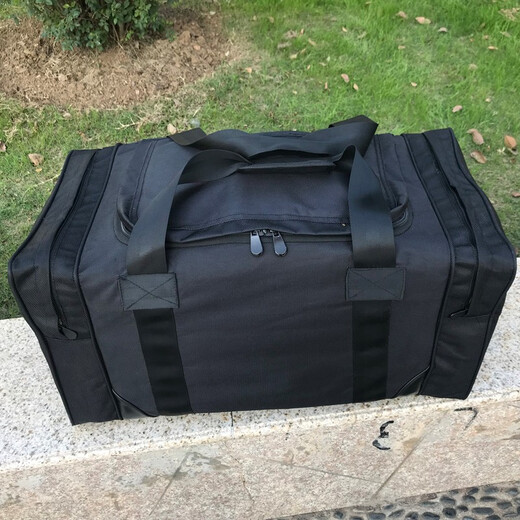 虎图腾黑色后留包留守被装袋运行携行包 黑色加厚不带锁