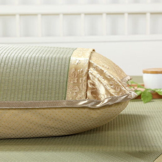 Huasheng Huasheng natürliche coole Mattenkissen Tabletten Strohkissen Hülle Latex -Kissen Sitz Rush Sommer Kissen Hülle Huasheng Maple Grass Pillow Hülle [1]