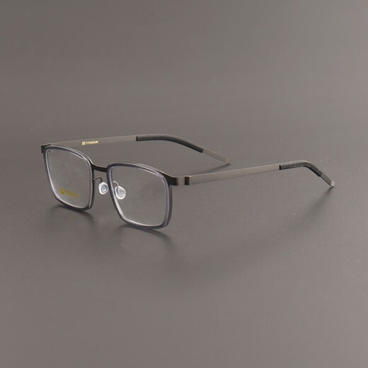 
Linde same 9711 pure titanium ultralight glasses for men's business fashion and casual can be equipped with anti-blue light and anti-fog myopia glasses, deep leopard print color, frame, 1.74 anti-blue light lens