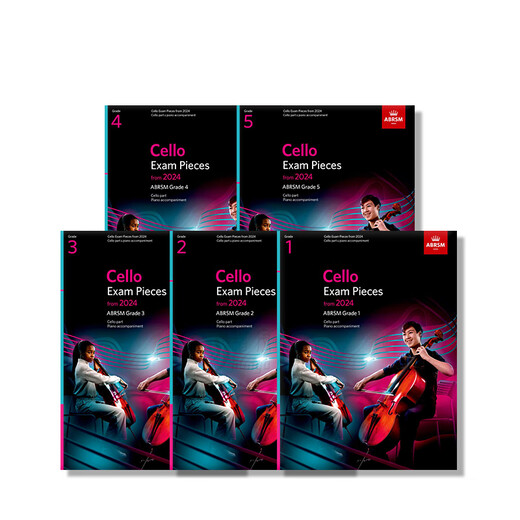 Emperor Cello Exam Pieces Grade Initial-5 2024 Neue Ausgabe ABRSM Notenheft Cello Exam Pieces Grade Initial-5 Ein kompletter Satz der Klassen 1-5 9781786015709/716/