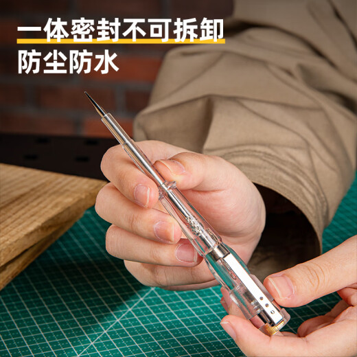 Deli electric test pen neon bubble electric pen leakage detection electric test pen screwdriver electrician tool DL8001G