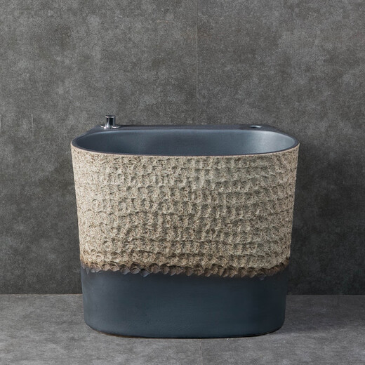 Xiangming retro art mop pool outdoor courtyard mop pool home bathroom balcony mop pool mop tank mop basin chic lotus mop pool + drain