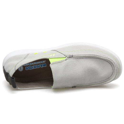 
Huili Yishou Driving Shoes Soft Sole Anti-Slip Men's Shoes Flat Sole Casual Shoes Sleeve Canvas Shoes Light Gray 43/Standard Size