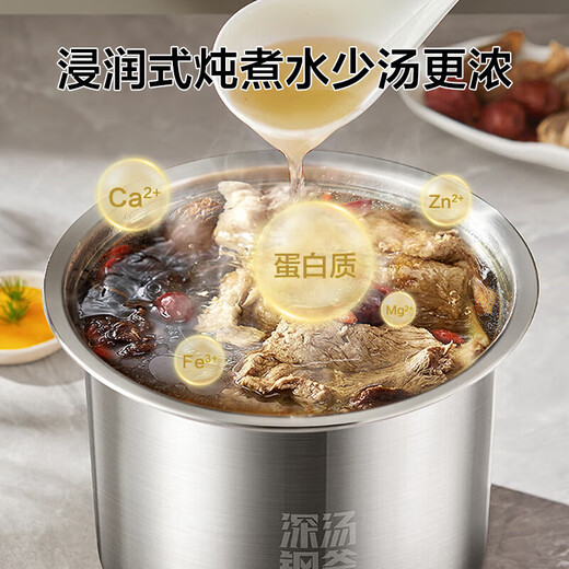 Série de soupe profonde Série électrique Cuideur à pression pour ménage 5 litres de grande capacité 0 revêtement non enduit de profondeur en acier inoxydable doublure intérieure un pot à double tube doublé intérieur cuit sur le dessus et un cocotte