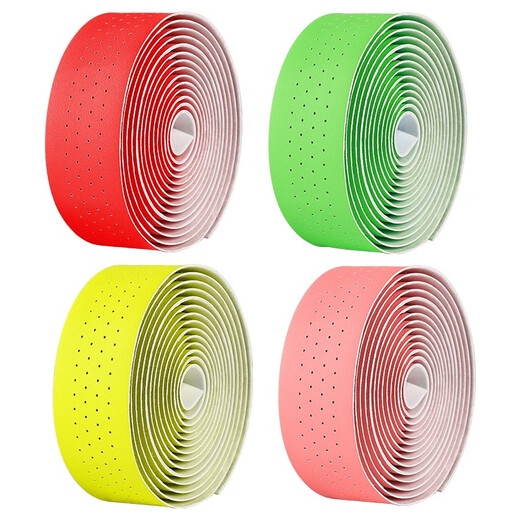 WEST BIKING road handlebar with bicycle handlebar strap anti-slip strap colorful dead speed bike strap accessories solid color with holes and breathable black