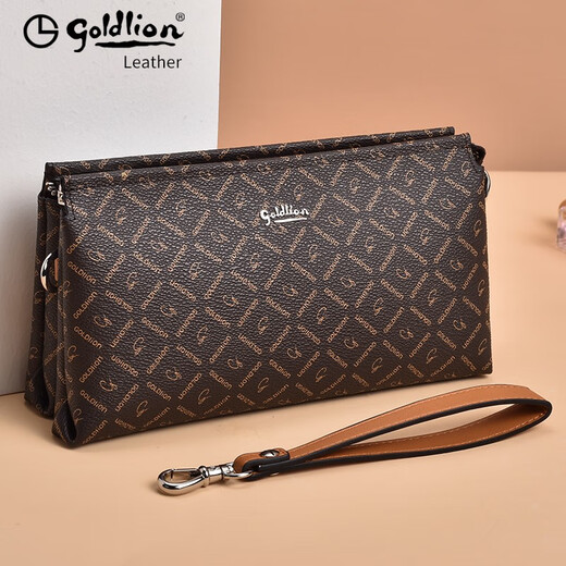Jinlilai Clutch 2025 Nouveau sac à main à grande capacité à grande capacité Sac à main imprimé Sac à main Style de cadeau de la journée de la femme [Standard anglais 21 * 7 * 12cm]
