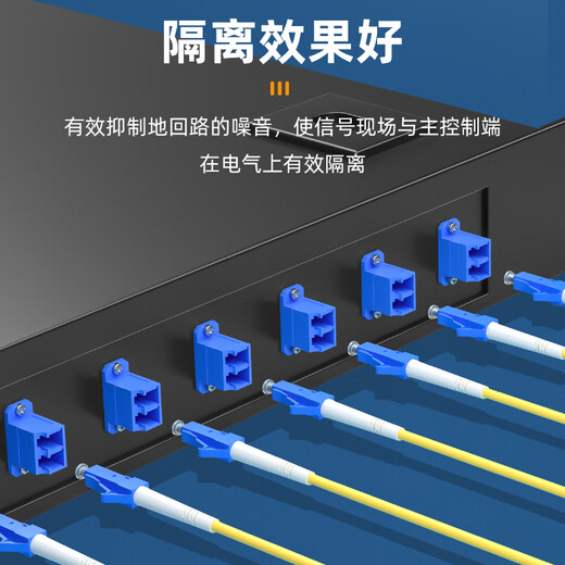 山泽(SAMZHE)光纤适配器 电信级LC-LC双工耦合器 LC接口法兰盘光纤配器延长对接头转接器GLL-22