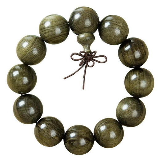 仙引金丝楠木手串把件文玩男士佛珠女手链阴沉乌木 小叶桢楠12mm