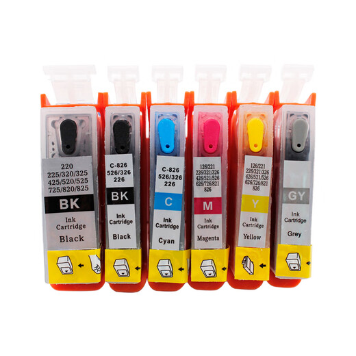 近墨者兼容佳能IP4880 4980 IX6580 6500 MG6180 6280 825填充墨盒 PGI825/CLI826可填充墨盒(六色套装)