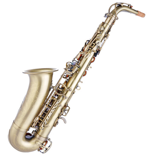 Medewey, Mid-e-Flat-Saxophoninstrument, antike Bronze-Cyan-Messing, Jazzstil MAS-702, Bronze Cyan