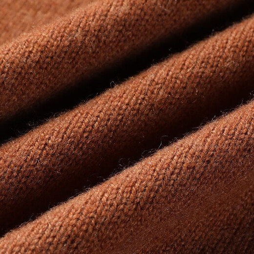 Hengyuanxiang 100% pure wool sweater men's zipper cardigan sweater thickened knitted sweater jacket Korean style autumn and winter half turtleneck men's clothing Navy L 175/50/110