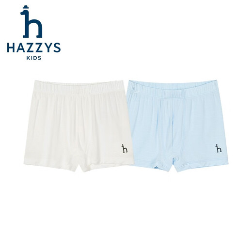 HAZZYS children's underwear 2023 summer new arrival thin, cool, elastic, comfortable, breathable and comfortable boxer briefs, ice crystal blue 110