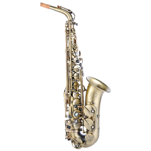 Medewey, Mid-e-Flat-Saxophoninstrument, antike Bronze-Cyan-Messing, Jazzstil MAS-702, Bronze Cyan