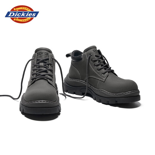 Dickies Martin Boots Zapatos para hombres Autumn Nuevas botas bajas Botas para hombres Fashion All-Match Boots Short Short Shops Working Shoes de trabajo gris 42 [de una talla más grande, adecuada para zapatos deportivos 43]