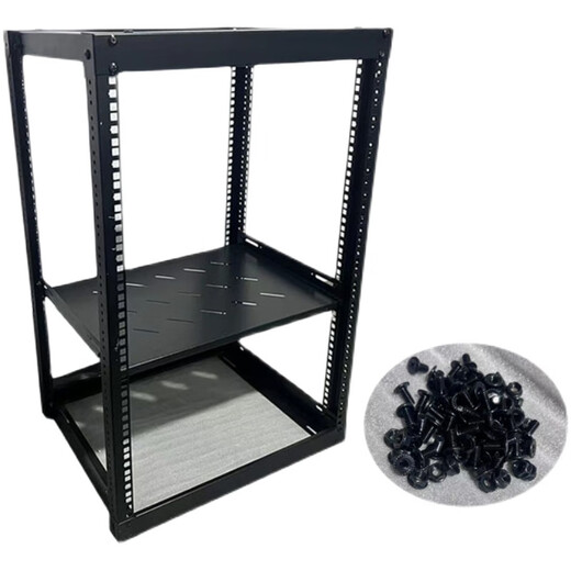 DIY simple open 9U12U18U network cabinet microphone cabinet air box amplifier audio KTV equipment rack 32U height 1429MM (standard equipped with a layer board) 52x51x0cm