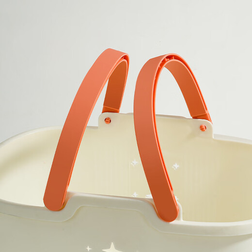 Yezhi Portable Bath Basket Bath Basket Portable Bath Basket Bath Basket Bath Basket Wash Basket Toiletries Bathroom Storage Basket Bathroom Portable Basket - Milk White