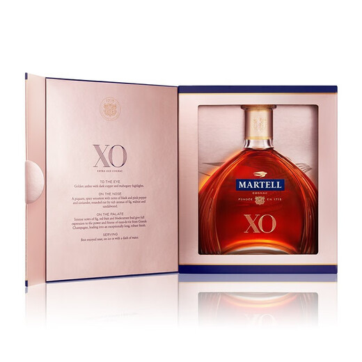 马爹利 （Martell） XO 干邑白兰地 洋酒  法国进口 送礼佳选 XO 350mL 1瓶 +礼袋冰酒石